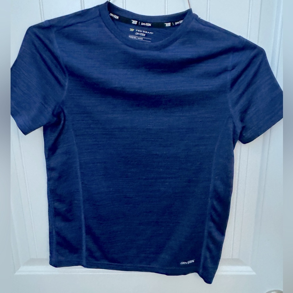 Tek Gear Blue DryTek T-Shirt boys medium shirt. #76